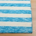 thumbnail image 4 of Safavieh Easy Care Fergal Striped Polyester Machine Washable Area Rug, Blue/Ivory, 3' x 5', 4 of 12