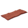 thumbnail image 3 of 47 inch Patio Chaise Lounger Cushion with 6 Ties, Brown, (Chair Not Included), 3 of 6