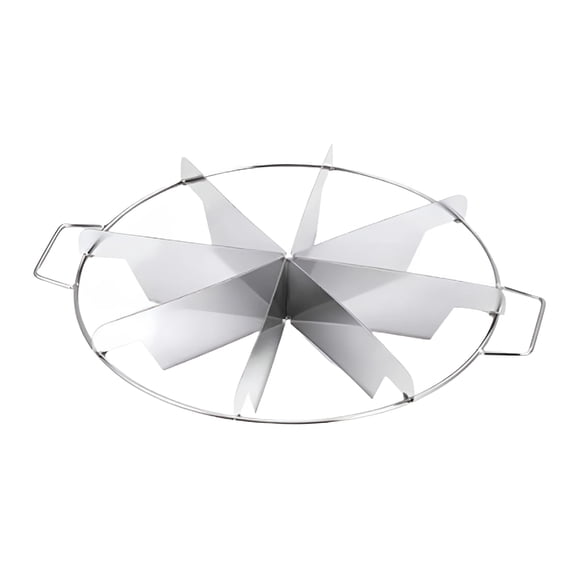 BPPEG 8-Slice Stainless Steel Pie Cutter Press,Circle Pie Cutter with Side Handles,Non Stick Pie Cutting Divider,Creates Beautifully Uniform Slices of 8 Pie