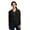 Black, variant on District ® Women's Fitted Jersey Full-Zip Hoodie. DT2100 - Dark Heather Grey Size XL