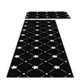thumbnail image 2 of 2 Pcs Kitchen Mat Kitchen Rug, Comfort Standing Mat, Resistant-Dirt Kitchen Floor Mat Resistance Fatigue Cushion Non-S & Washable for Home,15.7"x23.6"+15.7"x47.2" Bath Rugs, 2 of 8