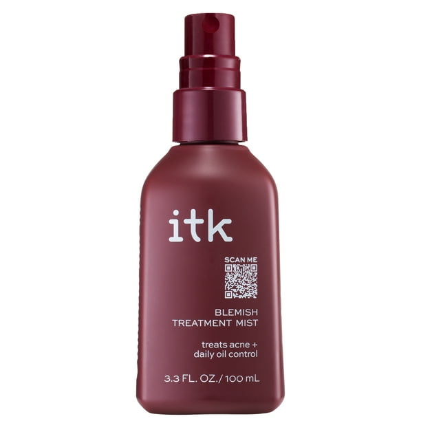 ITK Blemish Treatment Mist for Acne Prone Skin with Salicylic Acid, 3.3