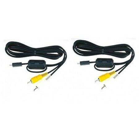 2 Casio AV Cables for Casio EX-S8, Casio EX-S8BK, Casio EX-S8SR, Casio EX-ZS5, Casio EX-ZS5BK, Casio EX-ZS5PK, Casio EX-ZS10SR