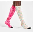 thumbnail image 2 of Nurse Mates Women's 360 Socks | Compression Support | 1 Pair | Bright Tie Dye, 2 of 2