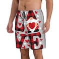 thumbnail image 2 of Pofeuu Buffalo Plaid Love And Gnome Prin Men's Swim Trunks Quick Dry Bathing Suit Swimming Board Shorts Mesh Lining Beach Swimwear-Small, 2 of 6