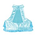 thumbnail image 5 of Xnihocha Sequin Crop Top for Girls Metallic Shiny Sleeveless Halter Hip Hop Jazz Latin Dance Costume Light Blue 10, 5 of 6