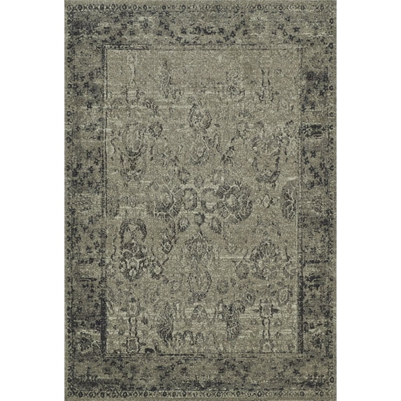 Dalyn Area Rugs: Geneva GV702 Ivory Floral Paisley Traditional Oriental Carpet