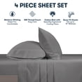 thumbnail image 5 of Sertapedic So Cool! 4pc Cooling Sheet Set - Dark Grey, 5 of 5