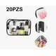 thumbnail image 2 of 20 Pzs Neceser Cosmetiquera Bolsa De Viaje Transparente, 2 of 4