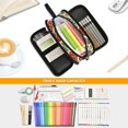 thumbnail image 5 of FORMRS Pencil Case with 3 Compartments School Large Capacity Zipper Pen Pouch Stationery Organizer, Beige Tomatoes Pattern, 5 of 8