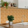 thumbnail image 3 of Mi Alma Peel & Stick Tiles - Orange Terrazzo Design Vinyl Backsplash 12x12, 3 of 11