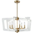 thumbnail image 4 of 6LT Chandelier, Polished Chrome Finish with Acrylic Arms, 4 of 4
