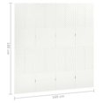 thumbnail image 4 of vidaXL 4-Panel Room Divider White 160x180 cm Steel, 4 of 4