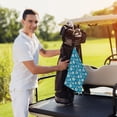 thumbnail image 6 of Kdxio Daisies Flowers Pattern Golf Towel (24" X 16") with Carabiner Clip - The Convenient Golf Cleaning Towel, 6 of 8
