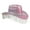 Laser rose red, variant on Cowboy Hats for Proms Diamond Fringes Hat for Woman Model Show Glitter Hats