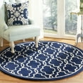 thumbnail image 2 of SAFAVIEH Chatham Jaymz Geometric Wool Area Rug, Dark Blue/Ivory, 2' x 3', 2 of 10