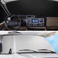 thumbnail image 3 of RV Windshield Cover Compatible with Class C Ford E450 1997-2025 Motorhome,Windshield Cover for Ice and Snow RV Front Window Sunshade Cover UV Block 4, 3 of 7