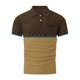thumbnail image 3 of Mens Manga Corta Botón Abajo Camisas con Bolsillo Pulover Botón de Impresión de la Camisa de Solapa de Poliéster Cuello de Vuelta, Blusa Casual para Hombres, 3 of 5