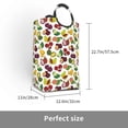 thumbnail image 3 of KLL Colorful Fruits Laundry Hamper,Large Canvas Fabric Lightweight Storage Basket Toy Organizer Dirty Clothes Collapsible Waterproof, 3 of 6