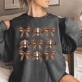 thumbnail image 2 of PuLe Hoodies Women's hoodie baseball print long sleeved round neck loose top hoodie hooded hoodie, 2 of 4
