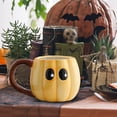thumbnail image 6 of 15 oz Halloween Pumpkin Ghost Ceramic Coffee Mug Cute Ghost Pattern Shaped Novelty Drinking Cup with Handle for Women Men Gifts Halloween Party Decoration, 6 of 6