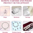 thumbnail image 4 of ACDANC 50Pcs Jewelry Cleaning Cloth Pink Polishing Cloth for Sterling Silver Gold Platinum Small Polish Cloth 8X8Cm, 4 of 7