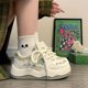 thumbnail image 1 of Zapatos blancos de mujer con falda, zapatillas de plataforma elegantes de otoño, zapatos casuales deportivos para mujer que combinan con todo para estudiantes, 1 of 5