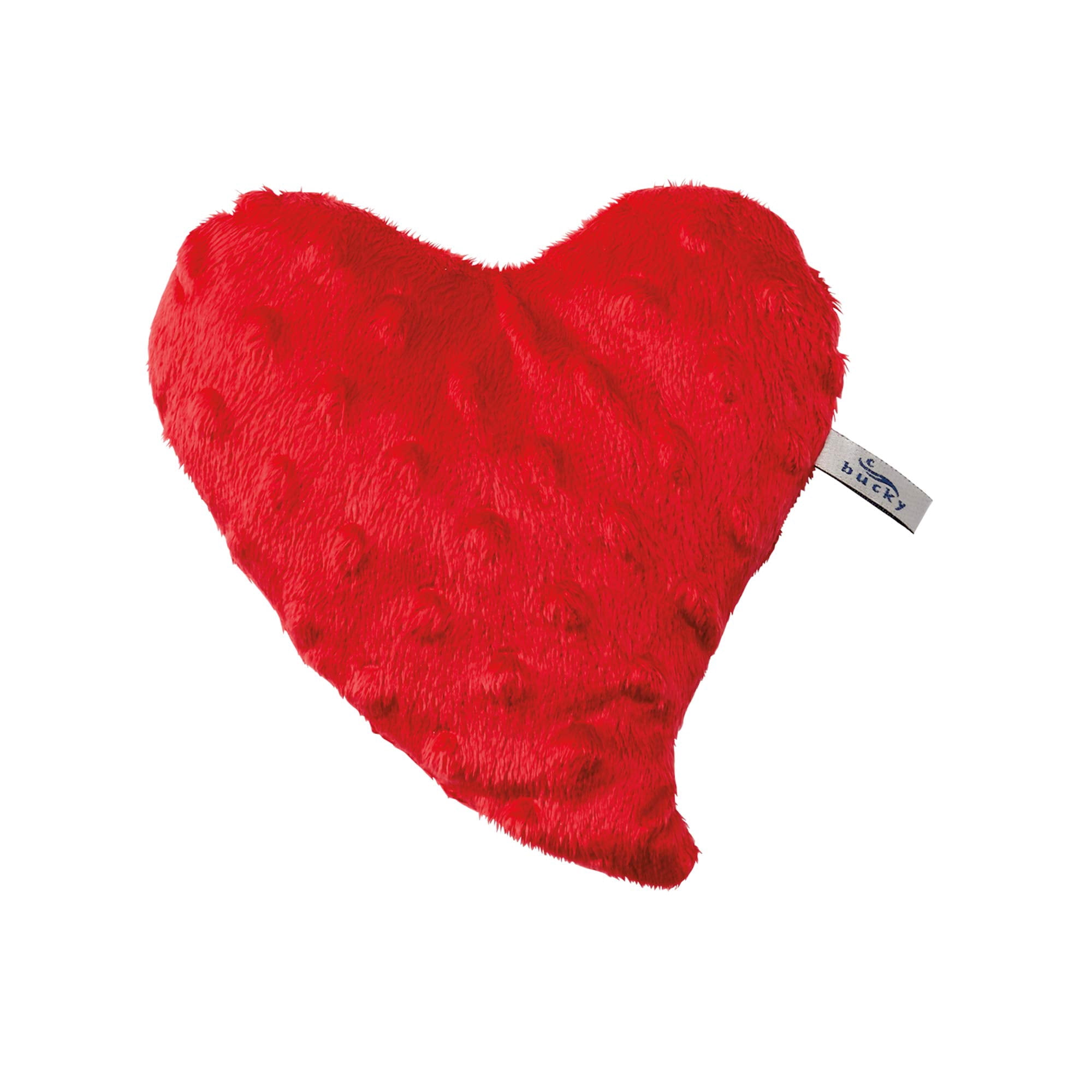 Bucky 10.5" Modern Fabric Plush Bucky Heartwarmer Hottie in Red