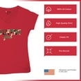 thumbnail image 6 of Country Girl Camo Women's V-Neck T-shirt Small Town Cowgirl Farm Life Military, 6 of 7