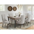 thumbnail image 6 of Michael Amini Crossings Rectangular Wood & Metal Dining Table in Barn Brown, 6 of 7