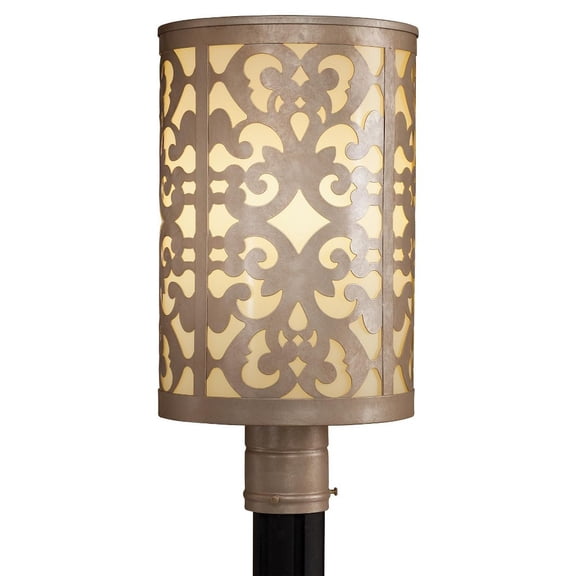 Nanti One-Light Champagne Silver Outdoor Post Mount