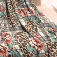 thumbnail image 3 of Pioneer Flower Floral Print Pattern Blanket,Comfortable Soft Flannel Throw Blanket,All Season,Warm Lightweight Blankets for Sofa Bed Couch Living Room Chair,30"x40", 3 of 4