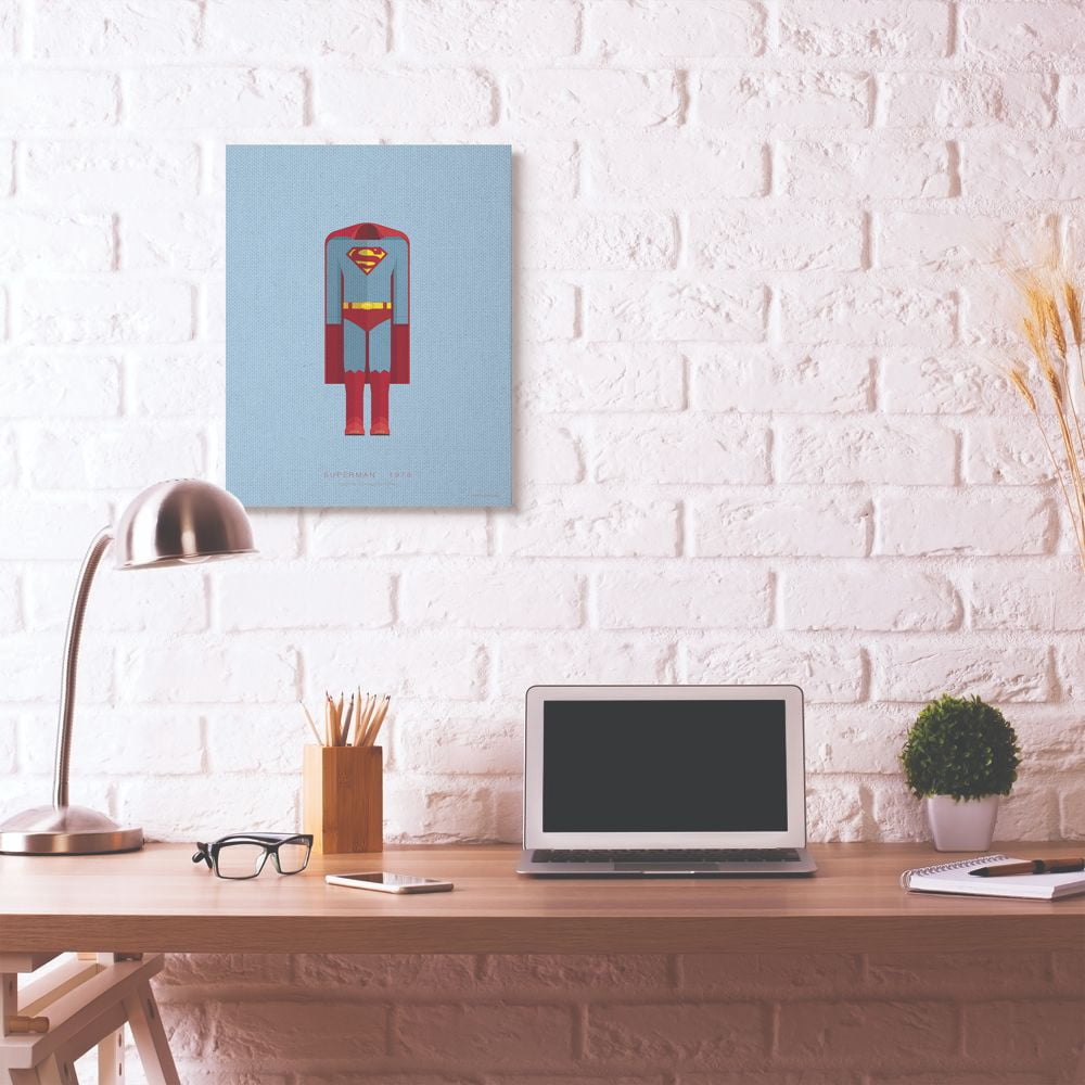Stupell Industries Superman Famous People Characters Fashion Design Canvas Wall Art by Fred Birchal