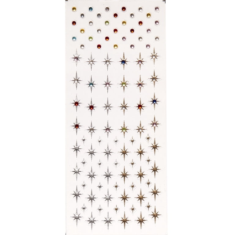 Salon Perfect Nail Art Stickers, 3D Gel Effect, Starburst, 1