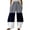 Grey, variant on kaondbfi Spring Fall Essentials Casual Clothing Lady's Four Pocketed Double Printed Casual Pants Summer Casual Pants for Women