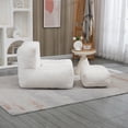 thumbnail image 4 of Jopath Fluffy Bean Bag Chair, Comfortable Bean Bag, Super Soft Lazy Sofa Chair With Memory Foam And Ottoman, Indoor Modern Focus Bean Bag Chair For Living Room, Bedroom, Apartment, 4 of 11