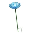 thumbnail image 4 of Bebedero para pájaros, baño para pájaros, soporte para decoración de jardín, estación de riego de abejas de metal, comedero para pájaros Azul, 4 of 8