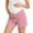 A01 Pink, variant on WPPGONE Maternity Shorts for Women Crossover Waisted Elastic Stretchy Straight Leg Wide Fit Lace Hem Bottoms Summer Lounge Homewear Shorts