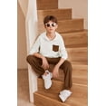 thumbnail image 2 of Arshiner Boys Sweatsuit Color Blocking Pullover Sweatshirt and Camouflage Pants Boys Fall Outfits, 2 of 6