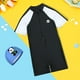 thumbnail image 3 of Odeerbi 1-11 Años Traje de Baño de Entrenamiento Deportivo de Una Pieza Para Niños Con Gorro de Natación Traje de Baño de Surf de Verano, 3 of 3