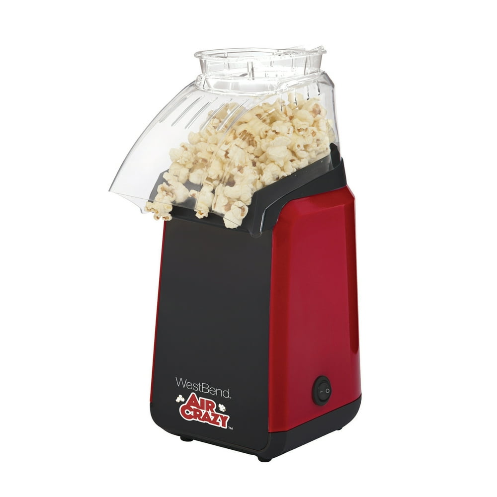 West Bend 82418R Air Crazy 4Quart Hot Air Popcorn Popper, Red