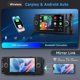 thumbnail image 3 of Radio de Coche Android de 6,2 Pulgadas con Carplay Inalámbrico para para 300C para RAM Cargador WiFi GPS Mirror Link Bluetooth FM, 3 of 9