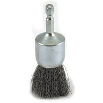 Forney 72738 1-Inch x .008 x 1/4-Inch Hex Shank, Fine Wire Crimp End Brush