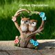 thumbnail image 5 of Resin Solar Light Up Owl Bird Decor - Creatives Garden Resin Lovers Bird Ornaments - Valentine's Day Gift Crafts, 5 of 5