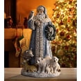 thumbnail image 2 of Powder Blue Santa Claus 16 inch Resin Stone Christmas Statue Figurine Decoration, 2 of 3