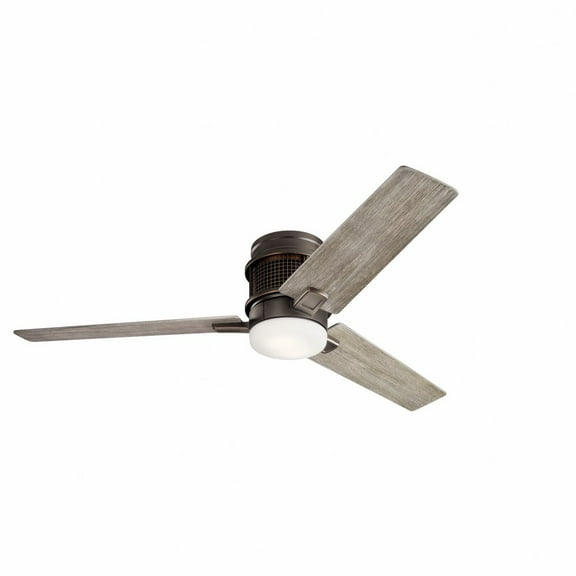 300352OZ Kichler Lighting Chiara - Ceiling Fan with Light Kit - with Utilitarian inspirations - 10.5 inches tall by 52 inches wide-Olde Bronze Finish