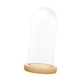 thumbnail image 4 of Campana de cristal transparente para decoración de casa de muñecas, centros de mesa decorativos, cubierta de flores 12cmx28cmx14cm, 4 of 9