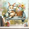 thumbnail image 5 of KOYPTL Happy Easter Window Clings Decals Decor - Bunny Rabbit Egg Flower Spring Summer Glass Stickers for Home Office Shop Display Party Decoration Supplies, Easter Decorations for Home, E, 5 of 6