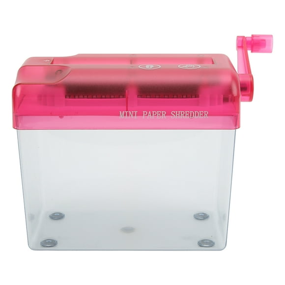 Mini Shredder, Compact Structure Manual Shredder ABS Material Wear Resistant  For School For Office For Household