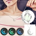 thumbnail image 3 of Kayannuo Necklaces for Women Back to School Hollow Spiral Moon Luminous Pendant Whirlwind Luminous Bead Necklace Gifts for Women, 3 of 3